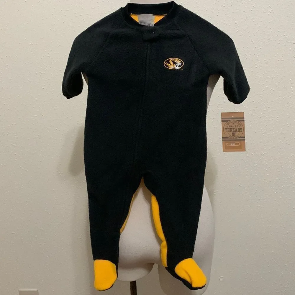 3for$20 NWT Mizzou tigers Missouri tigers baby sleep onesee select size